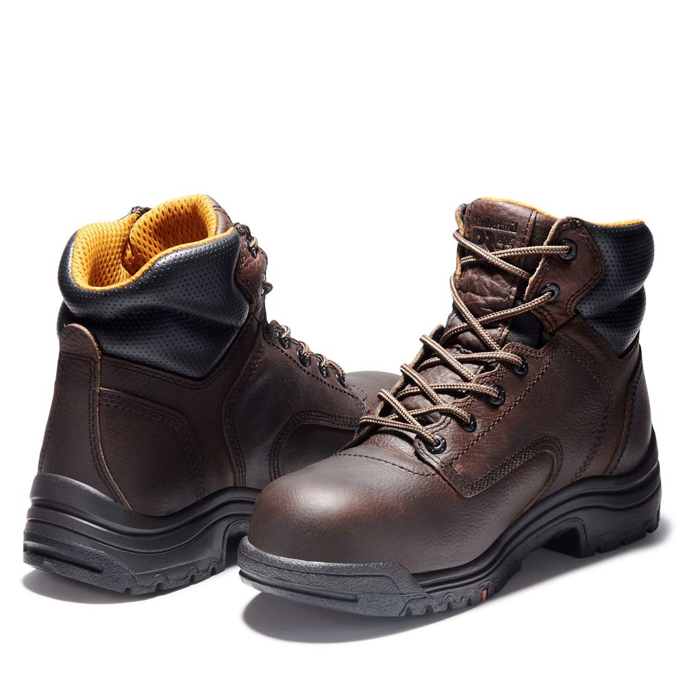 Botas de Trabajo Masculino - Timberland Pro® Titan® 6\" Comp Toe - NRWVP3297 - Marrom